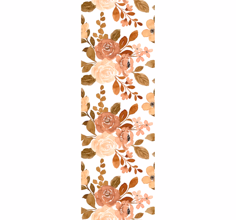 Rollo esszimmer elegante rosa pastellblumen - TenStickers