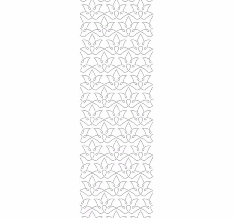 Rollo esszimmer modernes florales graues muster - TenStickers