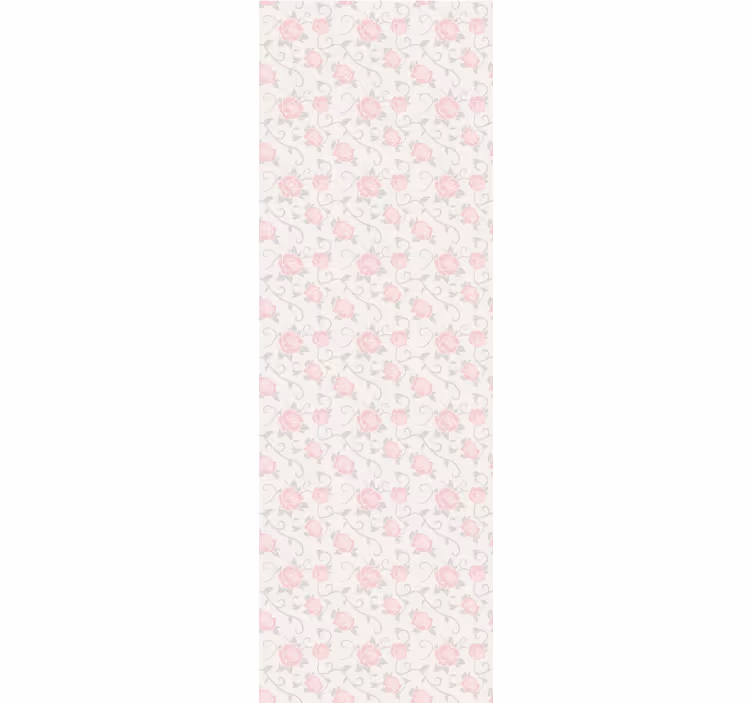 Rollo esszimmer mit kleinen blumen im vintage-stil - TenStickers