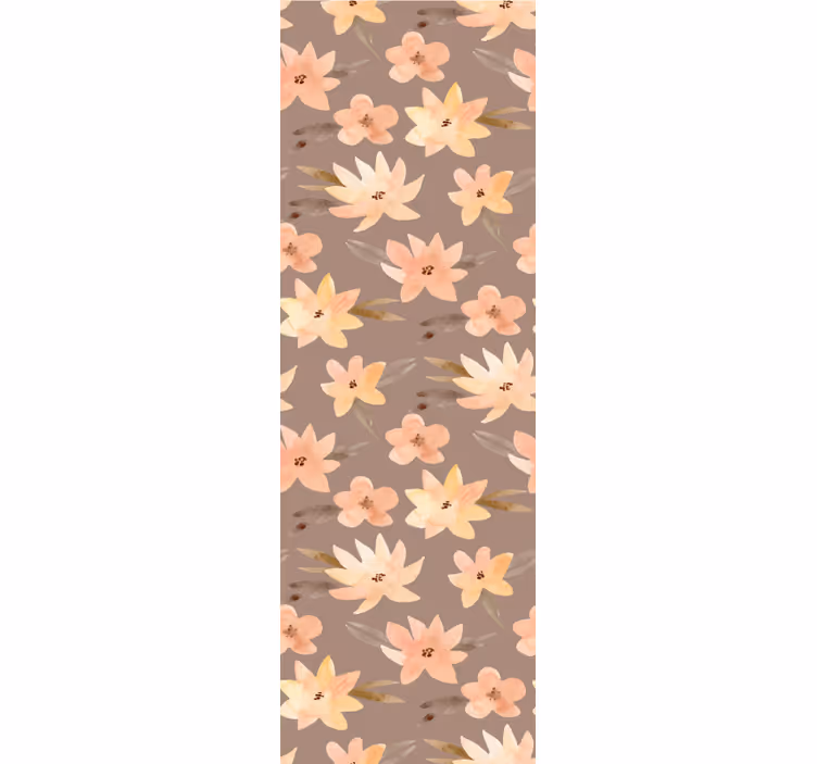 Rollo esszimmer aquarella blumen pastellfarben - TenStickers