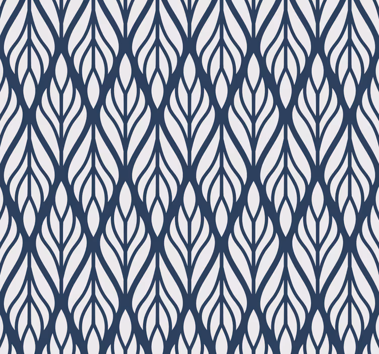 Rollo esszimmer glamour grau blau ornament - TenStickers