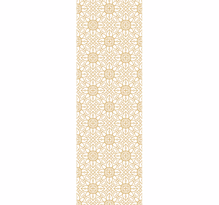 Rollo esszimmer modernes weißes blumenmuster - TenStickers