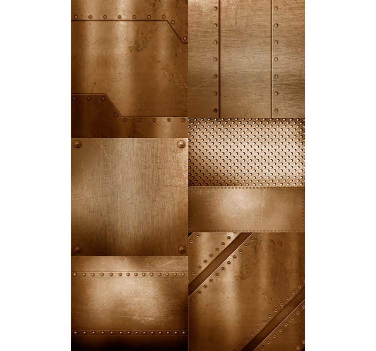 Rollo esszimmer messingmosaik - TenStickers