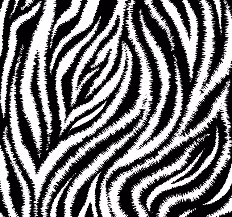 Rollo esszimmer im klassischen unregelmäßigen zebra-design - TenStickers