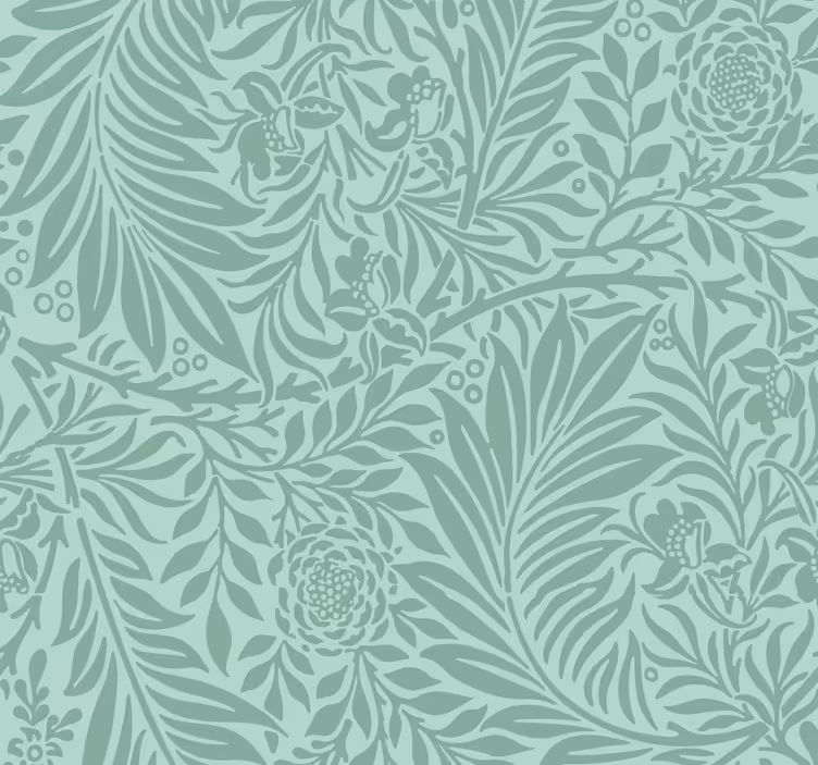 Rollo esszimmer mintgrünes vintage-muster - TenStickers
