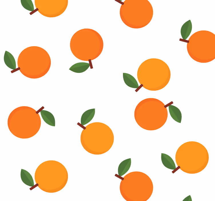 Rollo esszimmer in elegantem orange - TenStickers