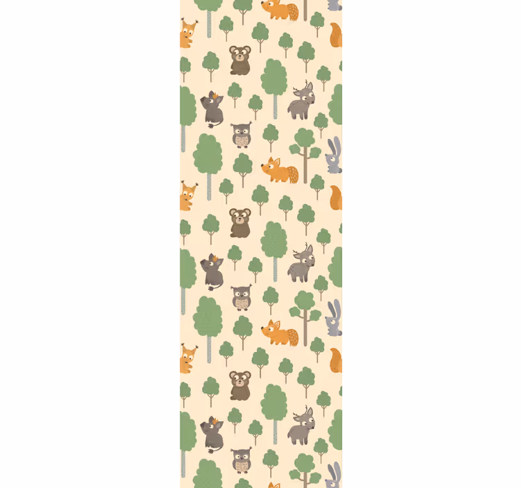 Rollo fenster kinderzimmer mit waldtiermotiv - TenStickers