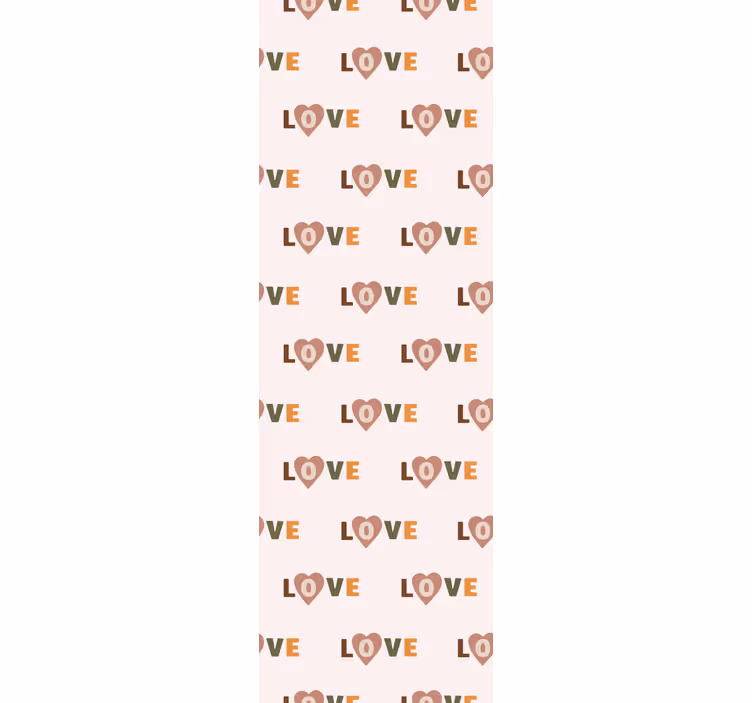 Rollo fenster kinderzimmer liebe wort pastell stil - TenStickers