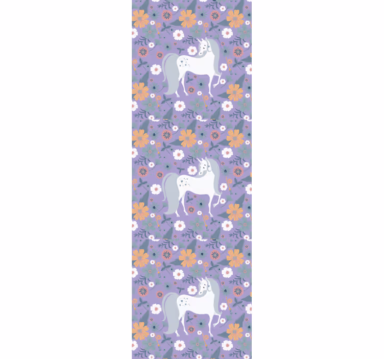 Rollo fenster kinderzimmer mit einhornblumen-muster - TenStickers