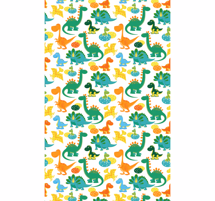 Rollo fenster kinderzimmer mit buntem dinosaurier-muster - TenStickers