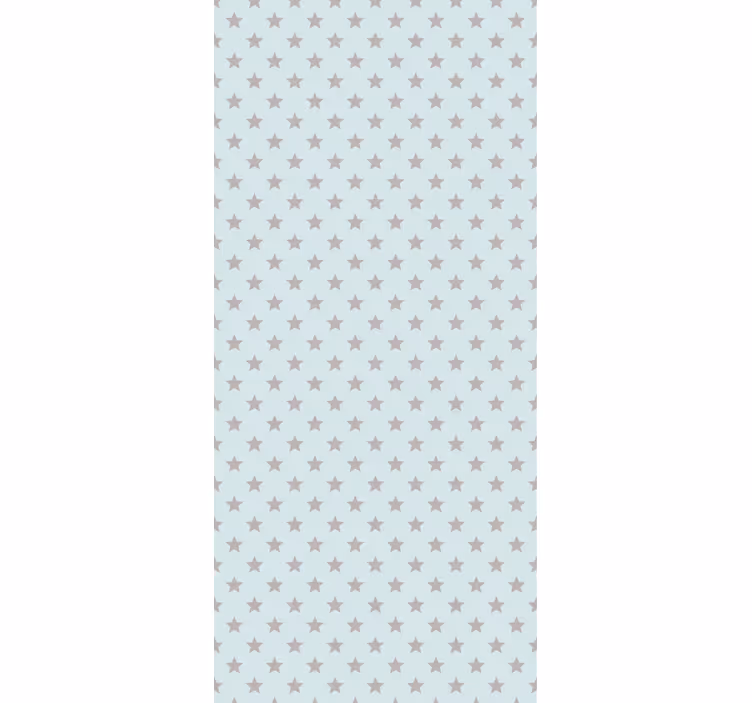 Rollo fenster kinderzimmer blauer hintergrund mit grauen sternen - TenStickers