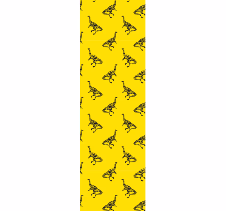 Rollo fenster kinderzimmer mit brachiosaurus-motiven gelb - TenStickers