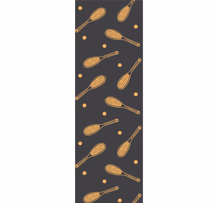 Rollo fenster kinderzimmer orangefarbene schläger - TenStickers