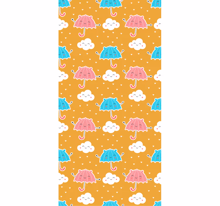 Rollo fenster kinderzimmer bunte regenschirm-dekoration - TenStickers