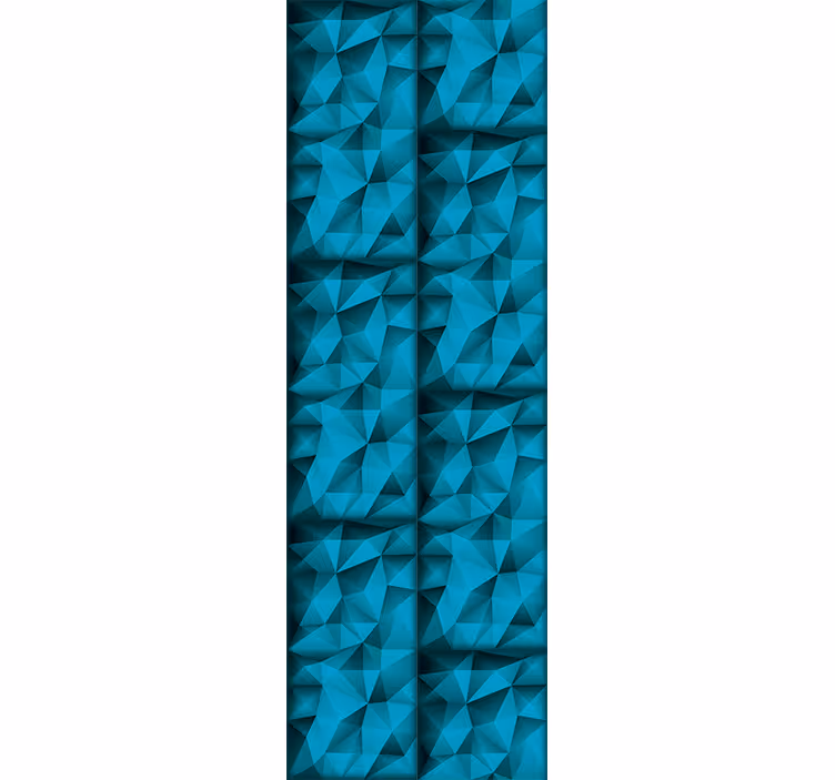 Rollo fenster home office blaue tiefen 3d muster - TenStickers