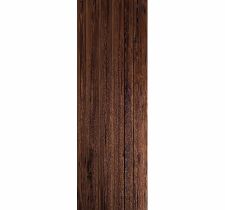 Rollo fenster home office aus dunkelbraunen holzplanken - TenStickers