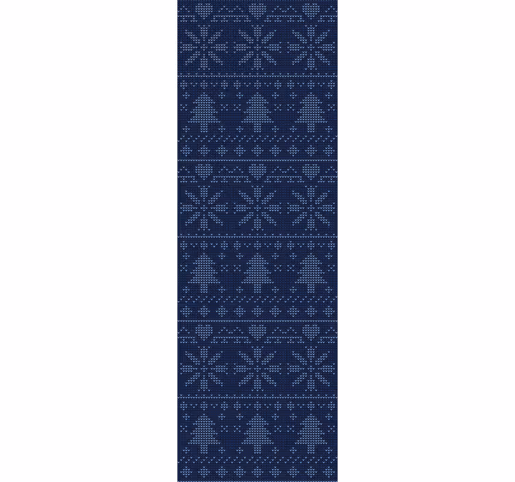 Rollo fenster home office navyblaues weihnachtsmuster - TenStickers
