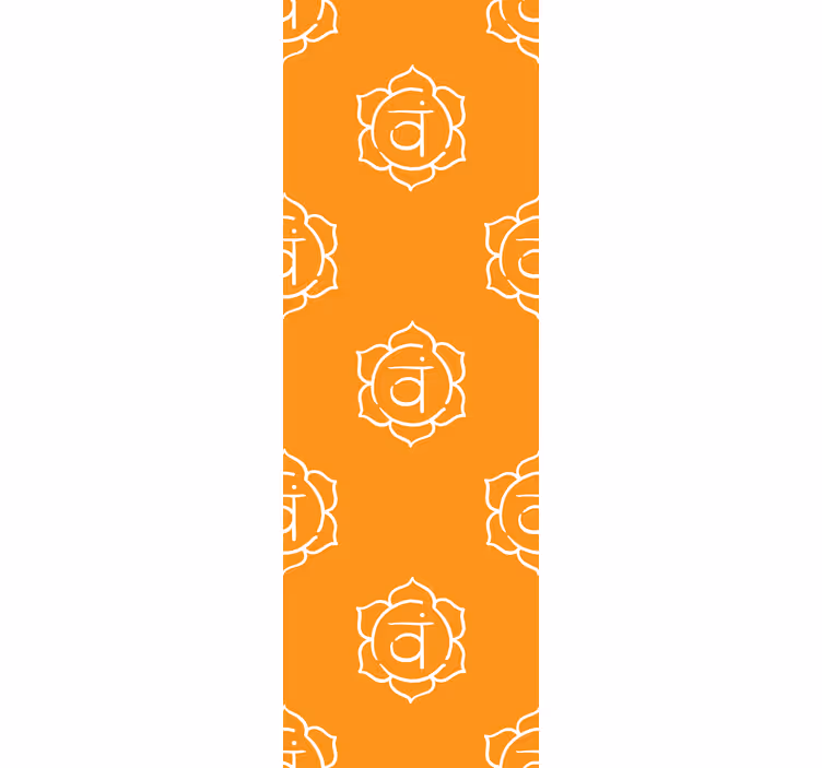 Rollo fenster home office mit schönem sakralchakra symbol - TenStickers