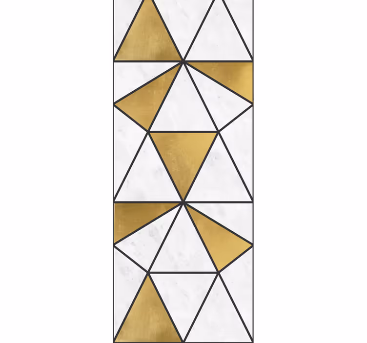 Rollo fenster home office marmoroptik geometrisch - TenStickers