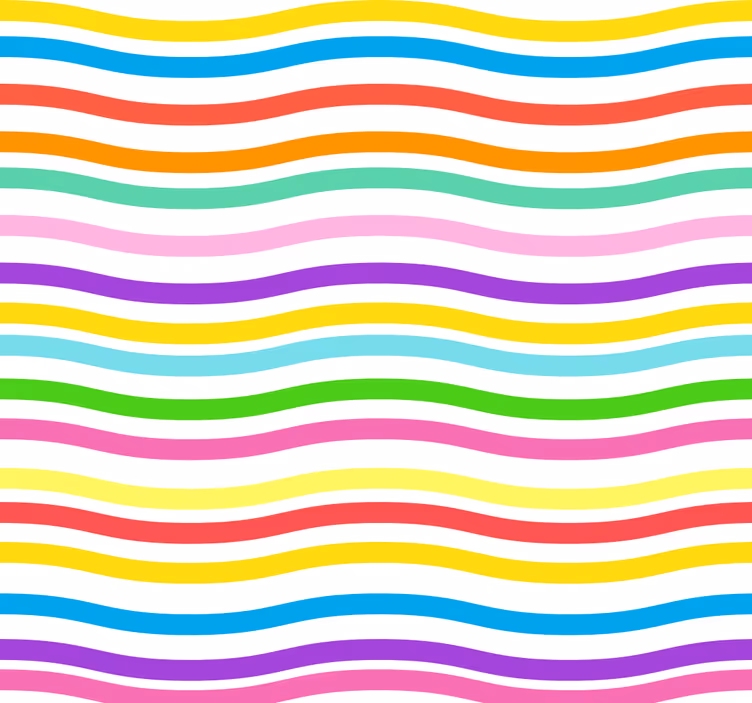 Rollo fenster jugendzimmer unregelmäßiges regenbogen - TenStickers