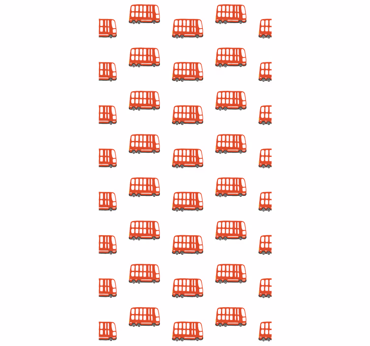 Rollo fenster jugendzimmer im london bus muster - TenStickers