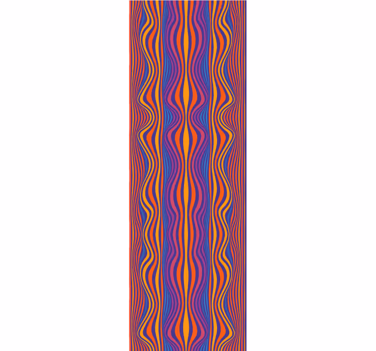 Rollo fenster jugendzimmer psychedelische linien - TenStickers