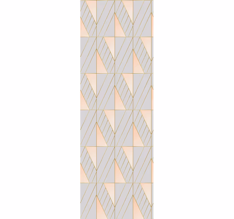 Fenster rollo modern mit geschichteten geometrischen formen - TenStickers