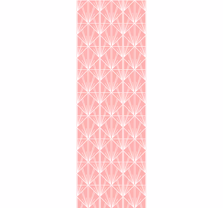 Fenster rollo modern geometrisches pink muster - TenStickers