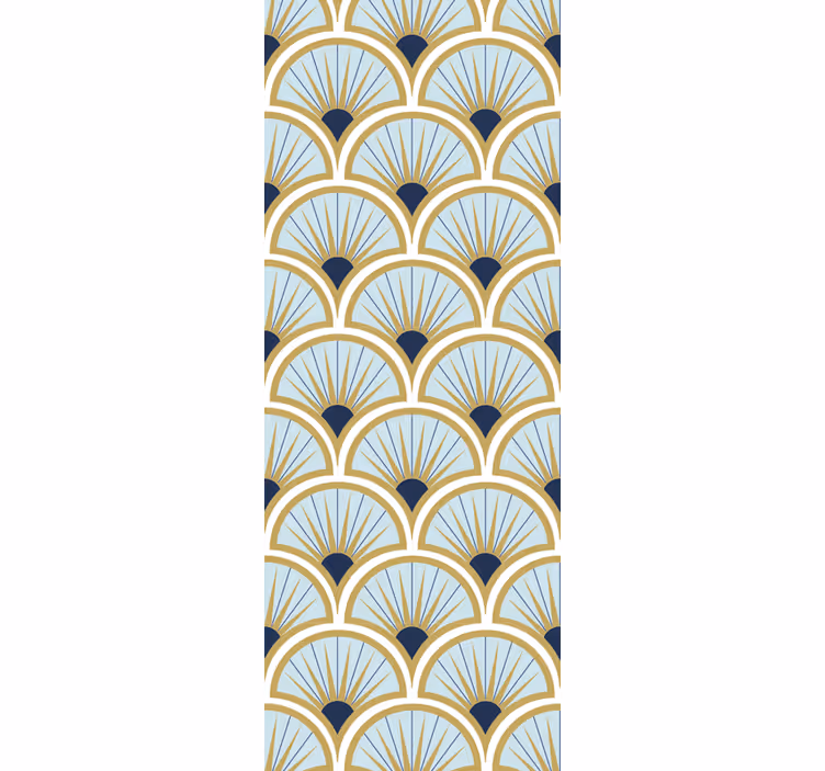 Fenster rollo modern mit eleganten fächer-mustern - TenStickers