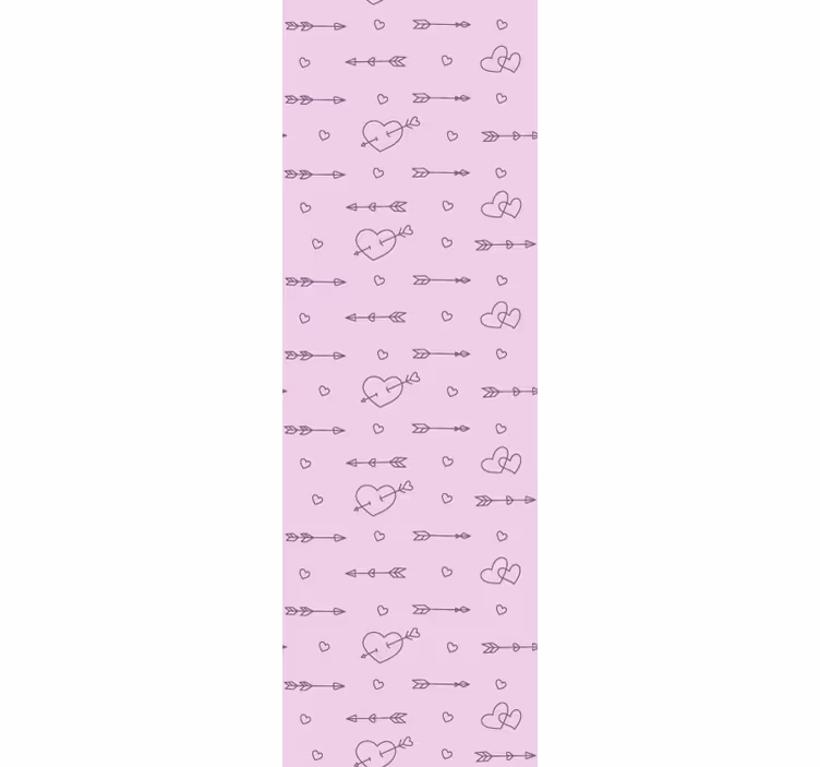 Fenster rollo modern herzsilhouetten musterdecor - TenStickers