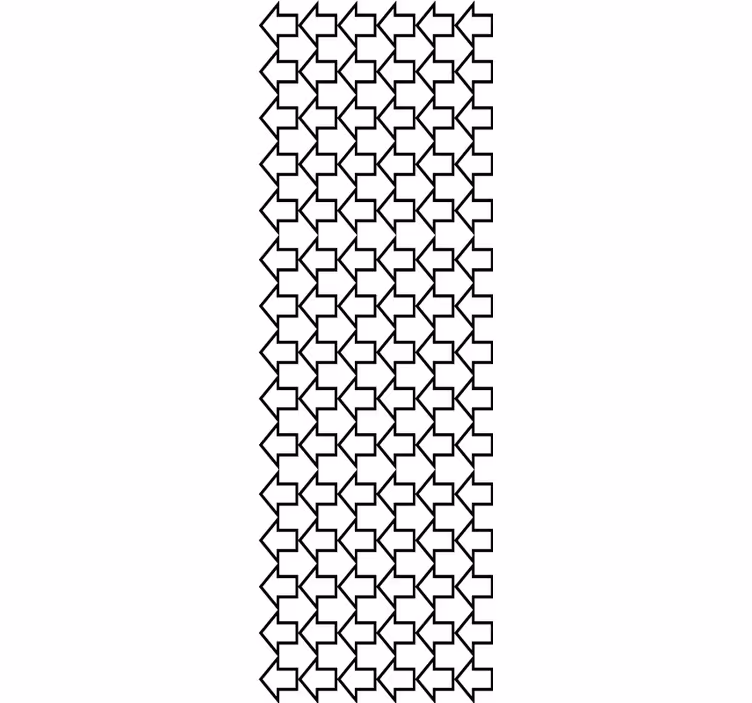 Fenster rollo modern mit geometrischem pfeilmuster - TenStickers