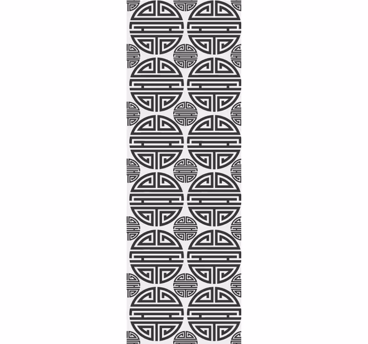 Fenster rollo modern mit geometrischem muster im asian style - TenStickers