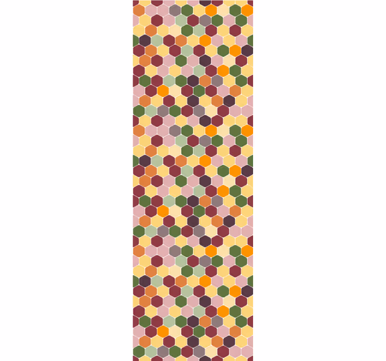 Fenster rollo modern bunte hexagonale texturen - TenStickers