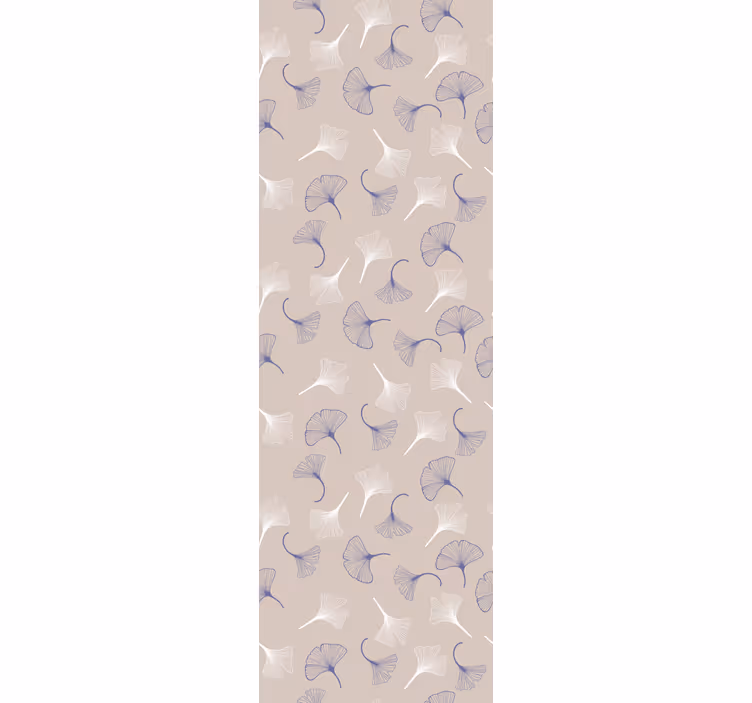 Fenster rollo modern ginkgoblätter creme - TenStickers