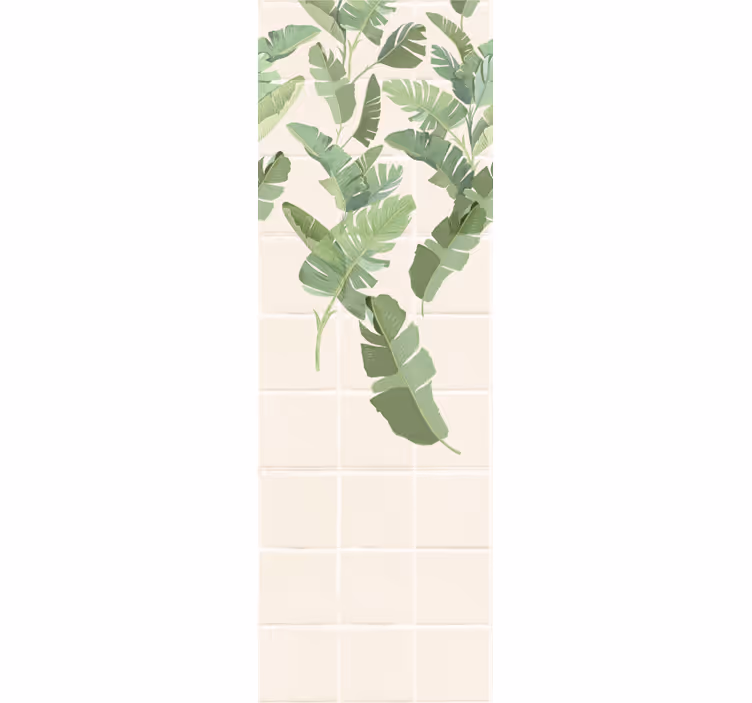 Fenster rollo modern mit palmenmuster im eklektischen stil - TenStickers