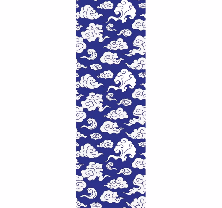 Fenster rollo modern mit weißen wolken auf blauem hintergrund - TenStickers