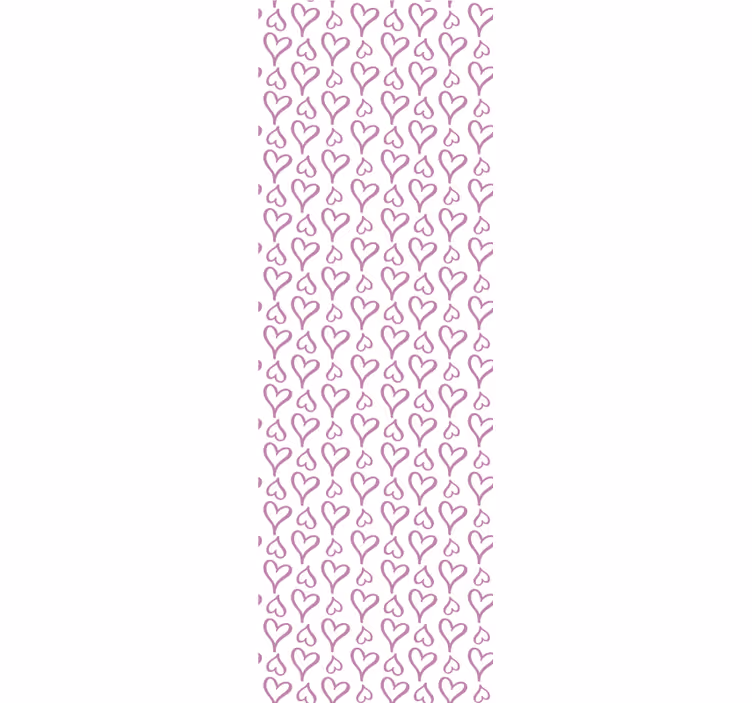 Fenster rollo modern mit rosa herzsymbolen - TenStickers