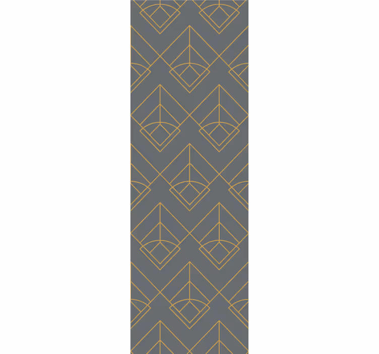 Fenster rollo modern mit diagonalen goldenen linien - TenStickers