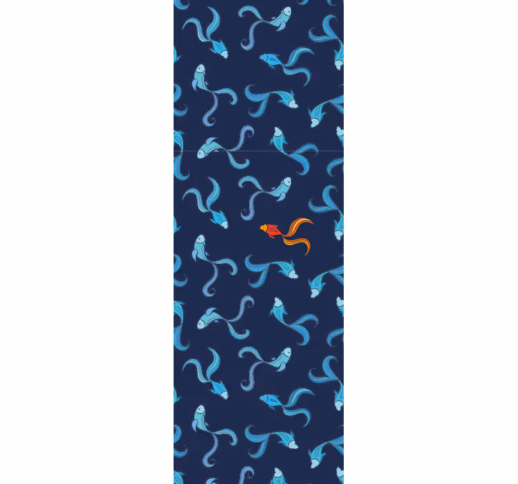Fenster rollo modern einzigartige orange fische - TenStickers