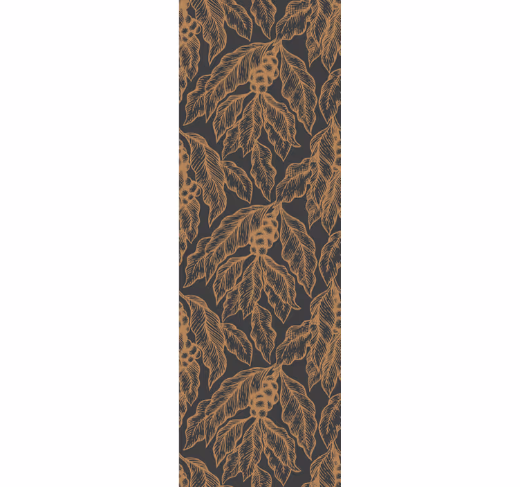 Fenster rollo modern mit muster von kaffeebaumzweigen - TenStickers