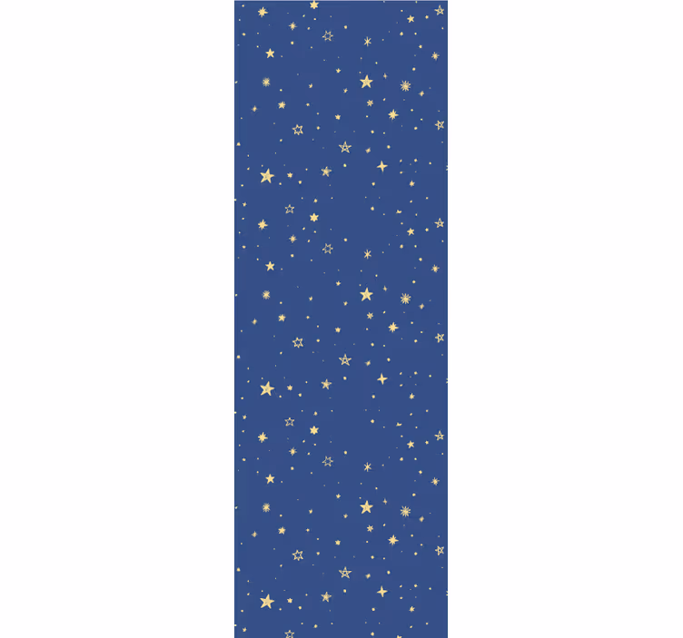 Fenster rollo modern goldene sterne auf blau - TenStickers