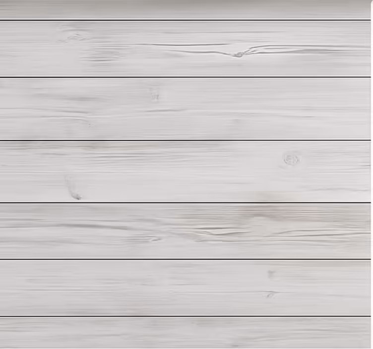 Rollo fenster mit muster in horizontal geweißtem holz - TenStickers