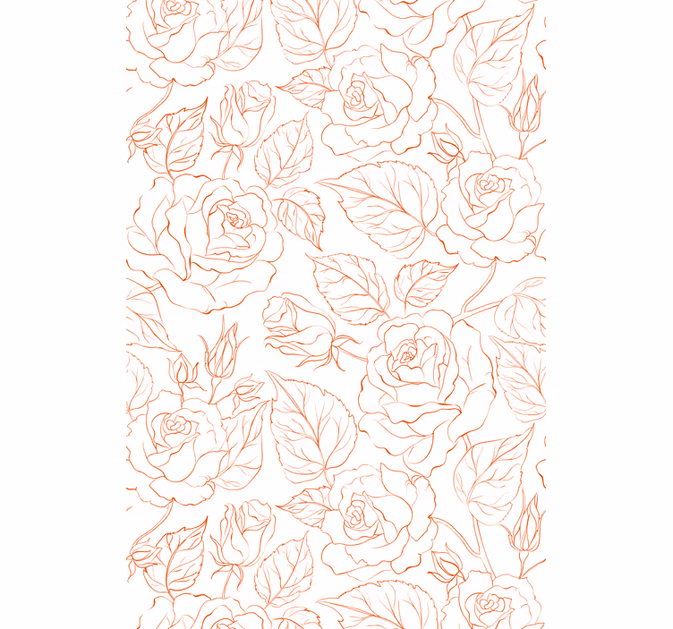 Rollo fenster rosa mit zarten rosenmuster - TenStickers