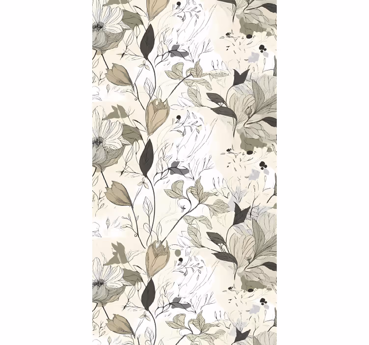 Rollo für küche mit blumenmuster - TenStickers
