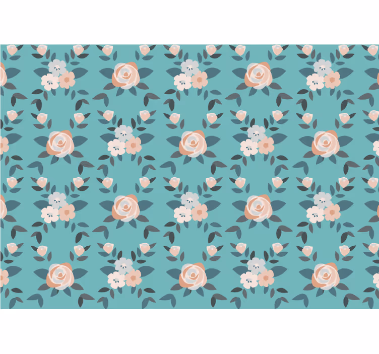 Rollo für küche in pastellbunten rosen - TenStickers