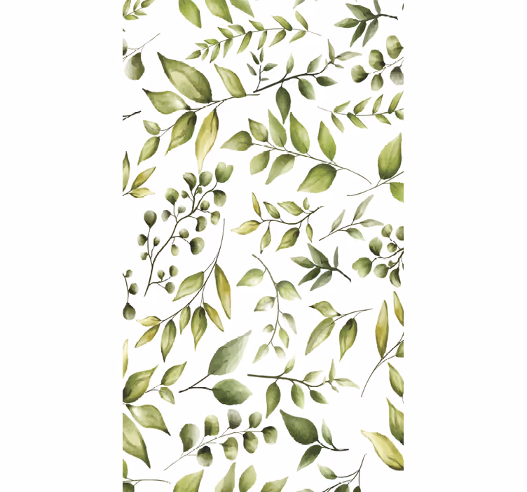 Rollo für küche mit aquarell eukalyptusblättern - TenStickers