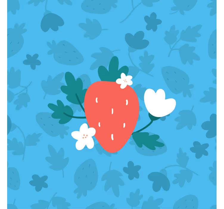 Rollo für küche mit buntem früchte- und blumenmuster - TenStickers