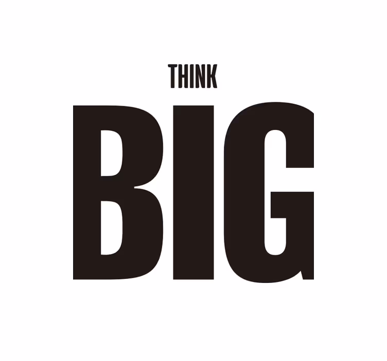 Rollo wohnzimmer denke groß - TenStickers
