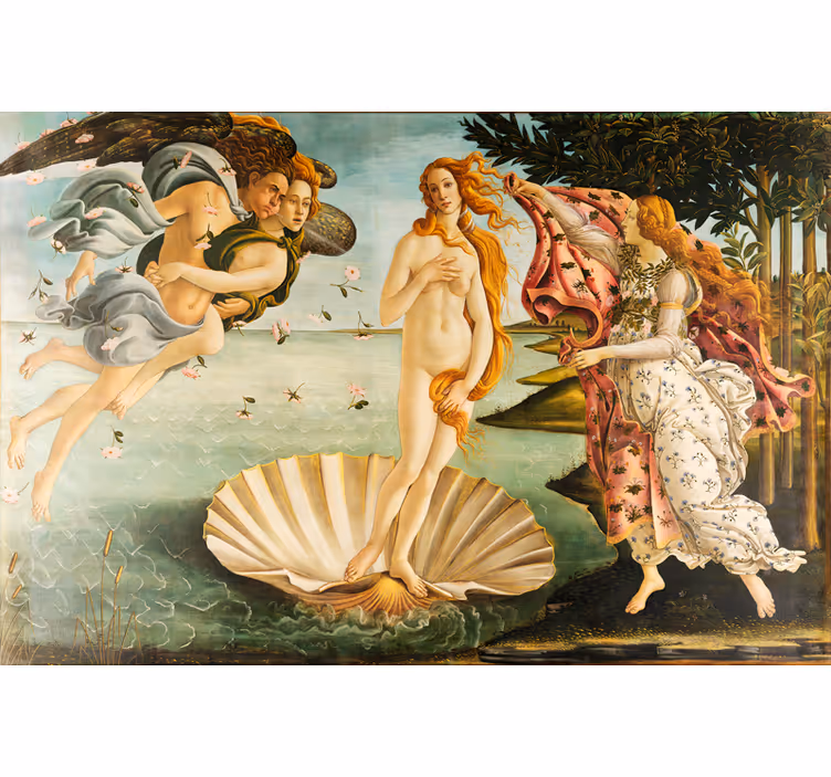 Rollo wohnzimmer die geburt der venus - TenStickers