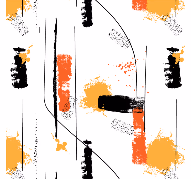 Rollo wohnzimmer im linearen abstrakten design - TenStickers